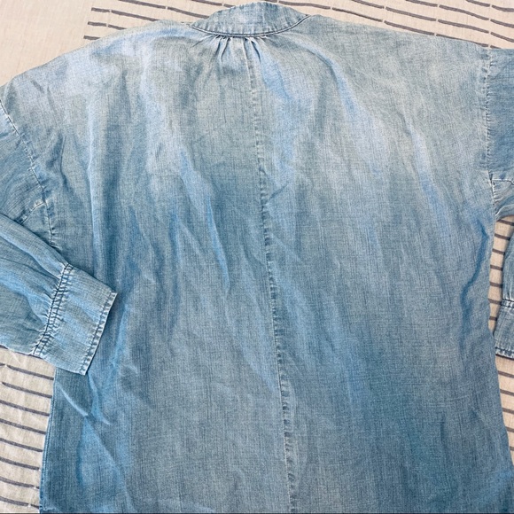 Anthroplogie Cloth & Stone blouse denim New - Picture 4 of 5